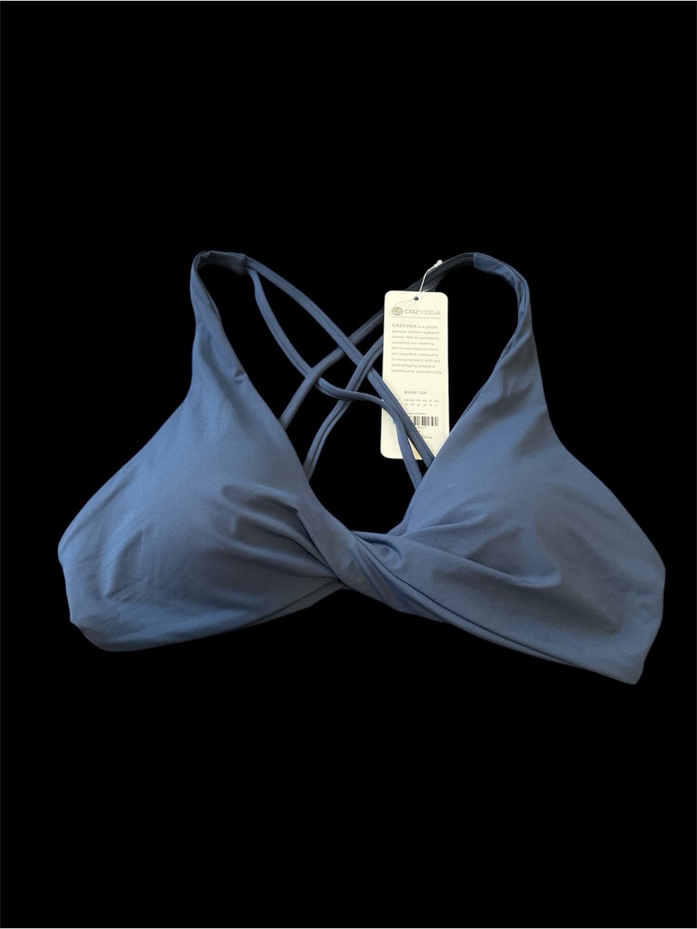 NWT CRZYOGA Crisscross Strappy yoga top - size M (8/10)